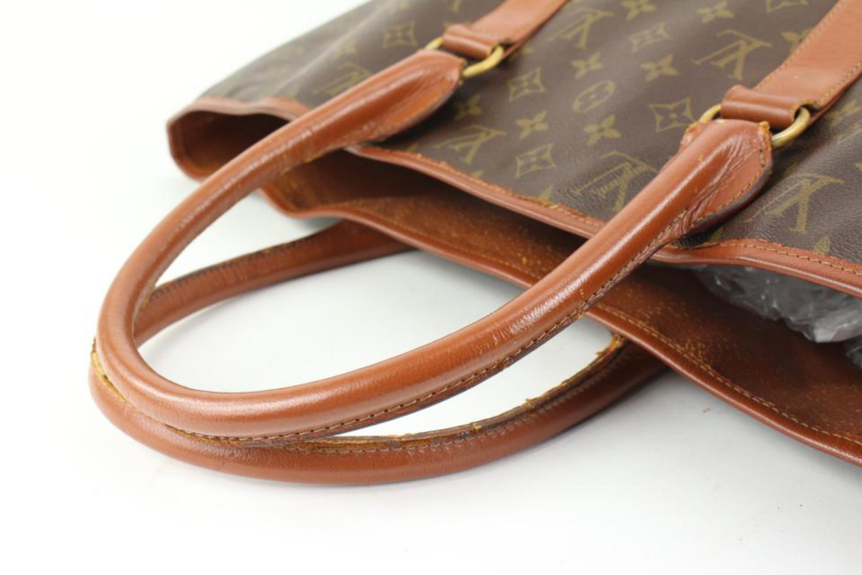 Brown Louis Vuitton XL Monogram Sac Weekend GM Tote Bag 113lv53