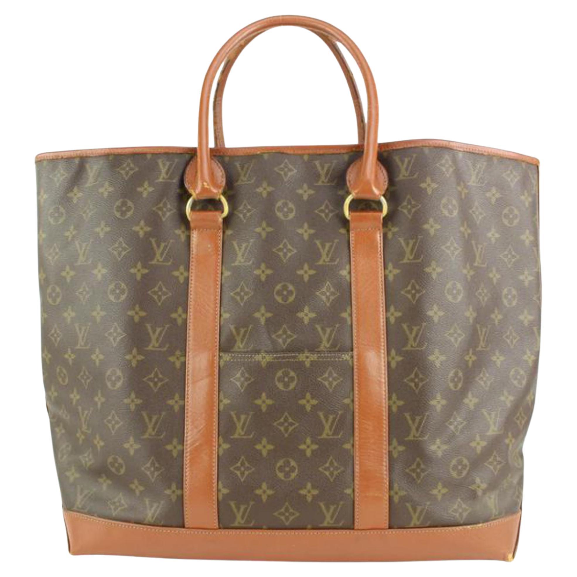 Louis Vuitton XL Monogram Sac Weekend GM Tote Bag 113lv53