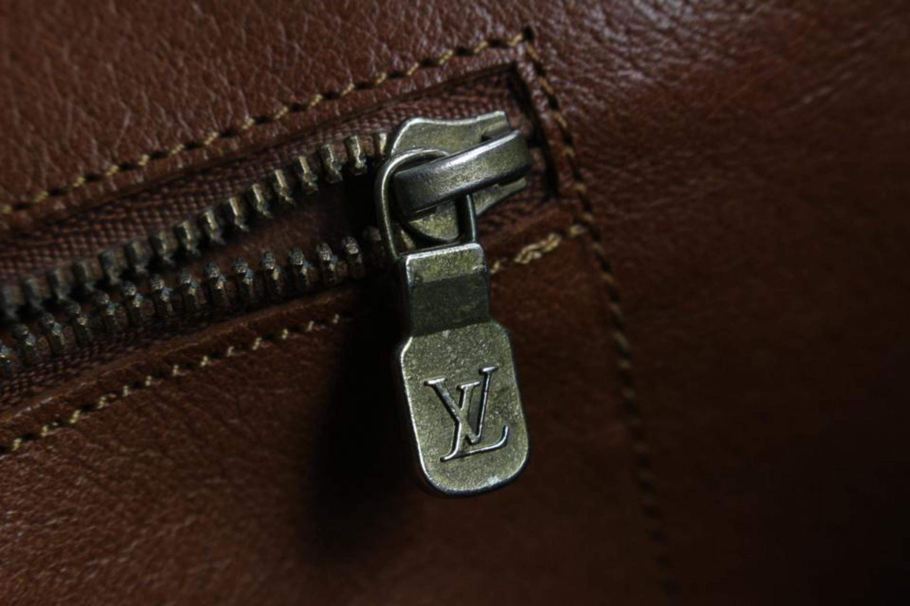 Brown Louis Vuitton XL Monogram Sac Weekend GM Zip Tote bag 72lv218s