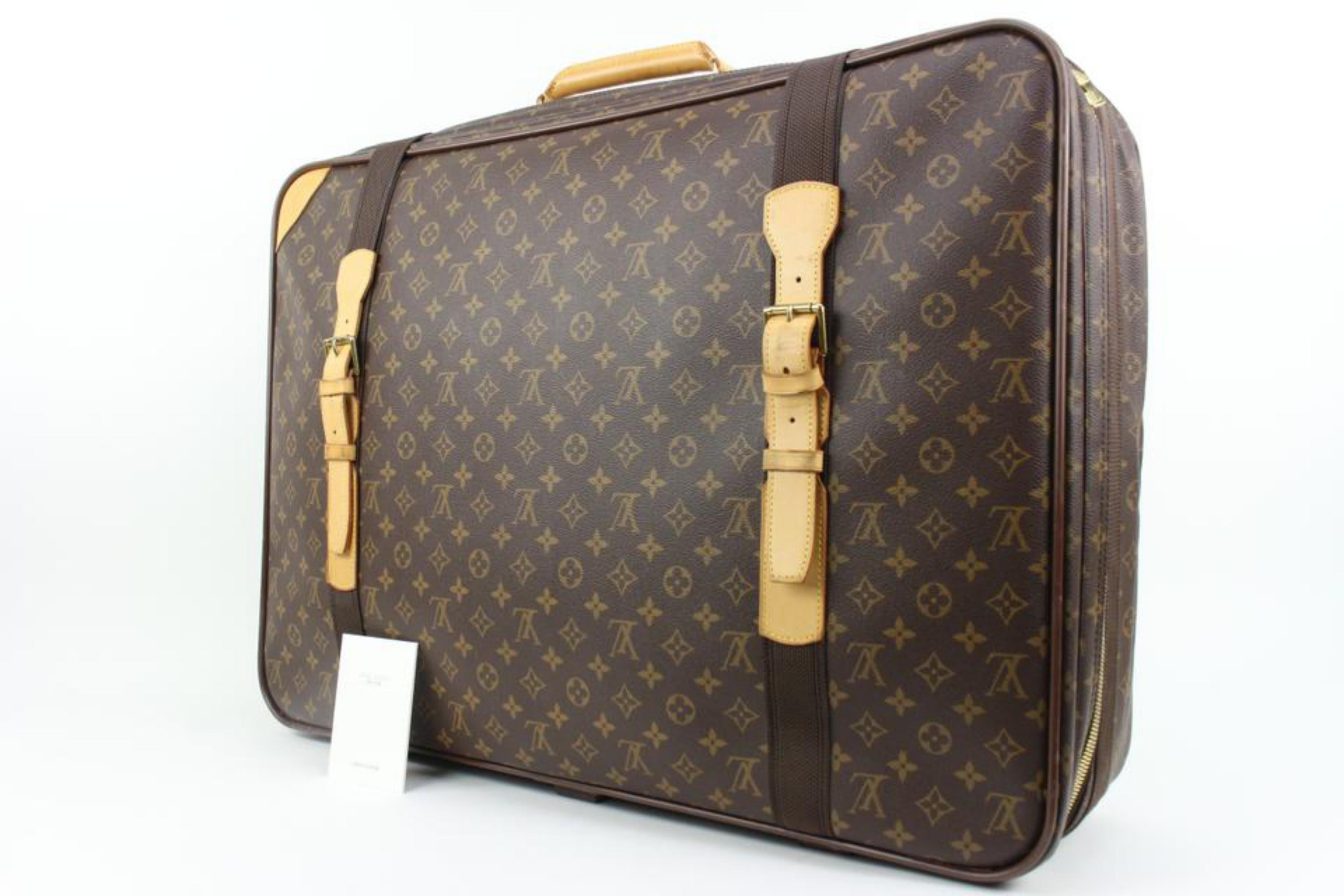 Louis Vuitton XL Monogram Satellite 70 Suitcase Trunk Luggage 99lk33s
Date Code/Serial Number: VI0918
Made In: France
Measurements: Length:  27