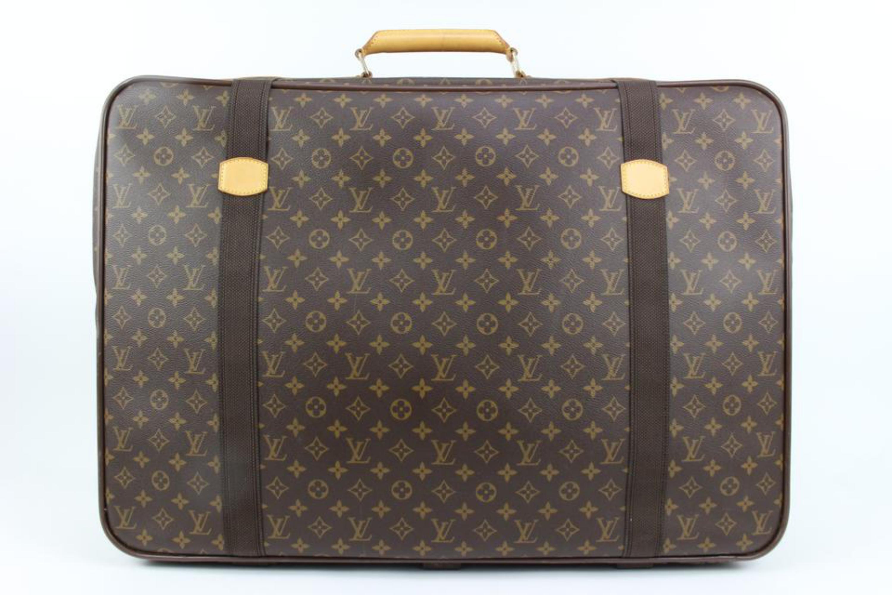 Louis Vuitton XL Monogram Satellite 70 Suitcase Trunk Luggage 99lk33s For Sale 3