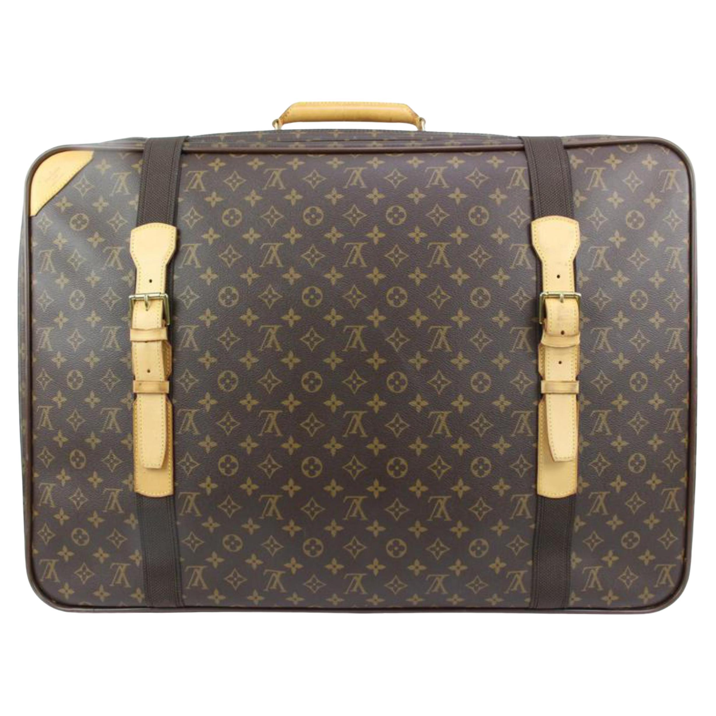 Louis Vuitton XL Monogram Satellite 70 Suitcase Trunk Luggage 99lk33s For Sale