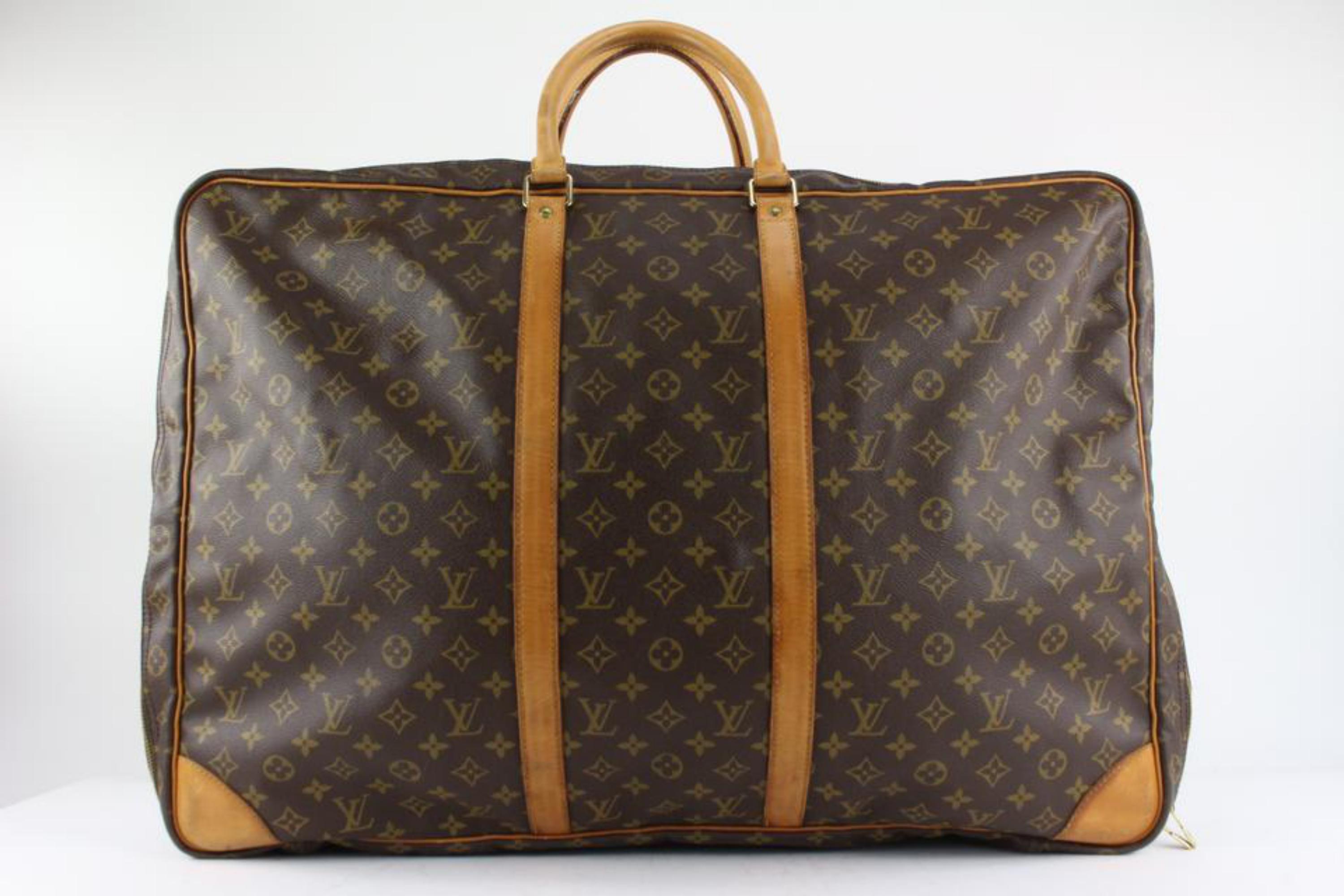 Louis Vuitton XL Monogram Sirius 65 Suitcase Luggage 6LV1025 In Good Condition For Sale In Dix hills, NY