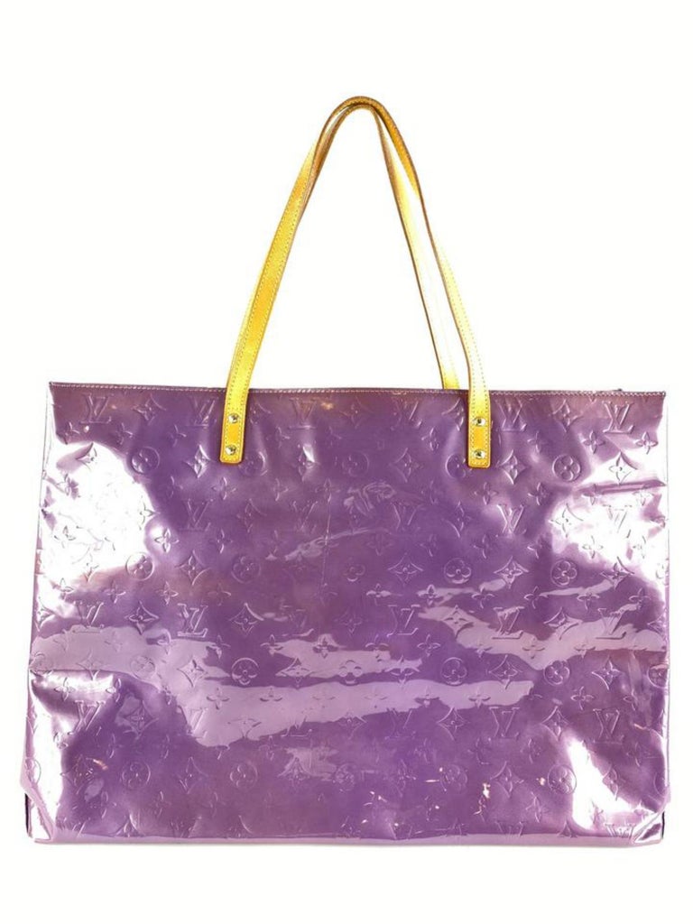 Louis Vuitton XL Purple Vernis Reade GM Tote 1LV927a For Sale at 1stDibs