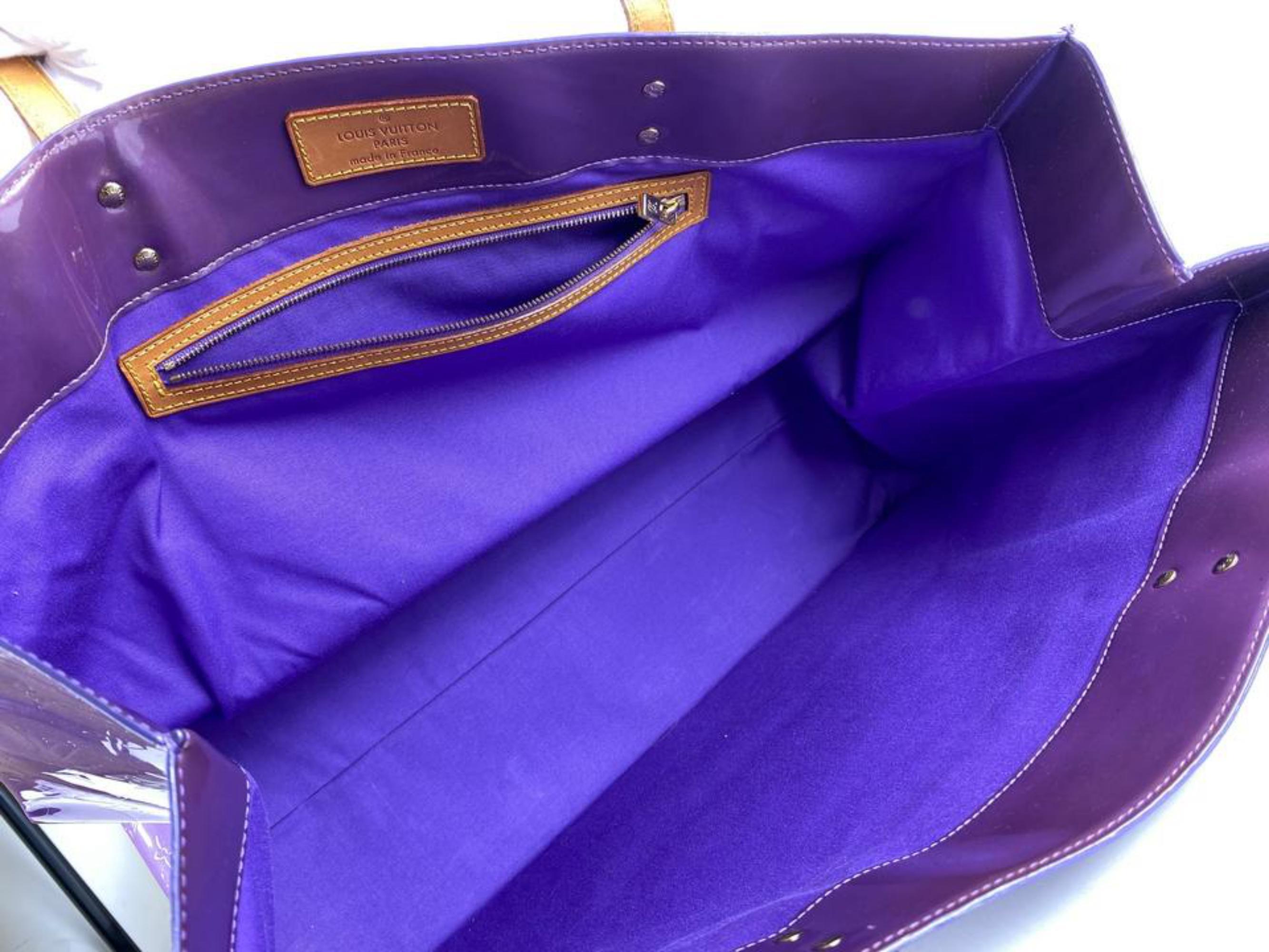 Louis Vuitton XL Purple Vernis Reade GM Tote 1LV927a 4