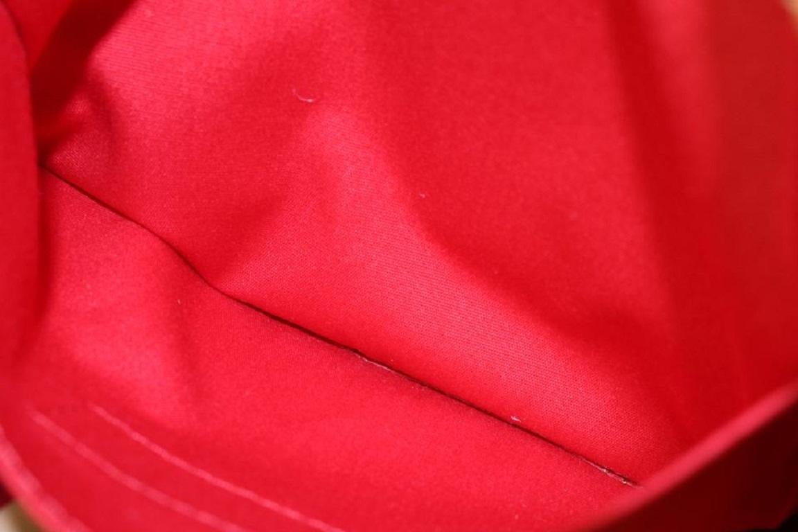 Louis Vuitton XL Red Monogram Vernis Morton Drawstring Backpack 819lv69 5