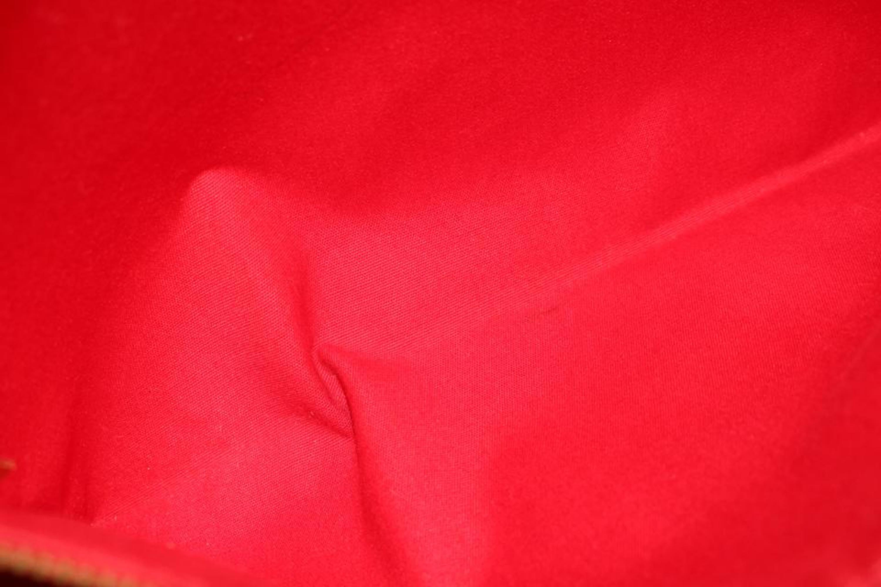 Louis Vuitton XL Red Monogram Vernis Reade GM Tote Bag 91lk317s 4