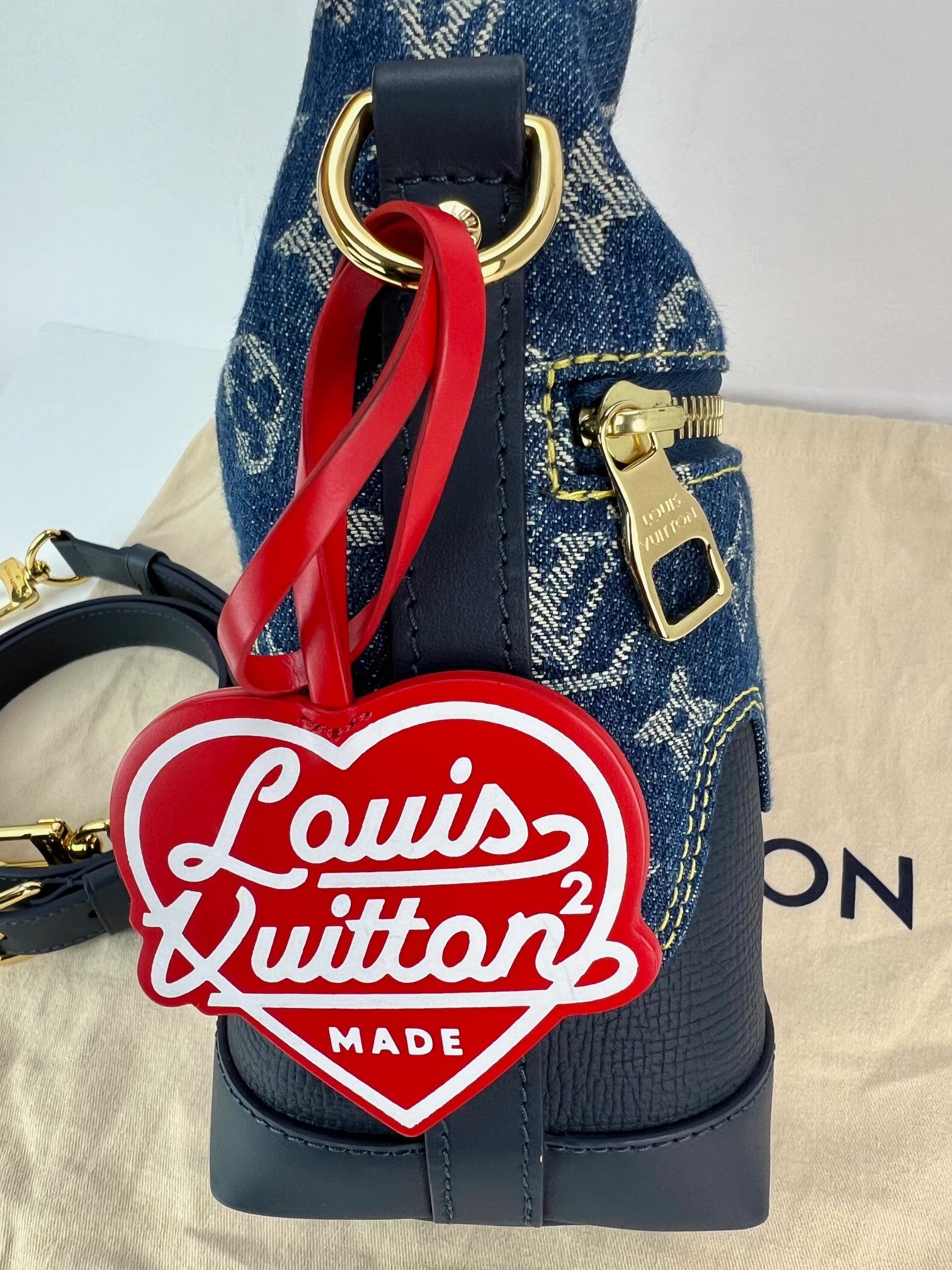 Women's Louis Vuitton XNigo Taurillon Monogram Blue Denim Japanese Cruiser Crossbody Bag