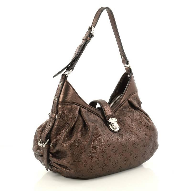 Black Louis Vuitton XS Crossbody Bag Mahina Leather 