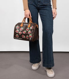 Louis Vuitton Xupes x Year Zero London Hand-painted Cherries Speedy 30