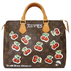 Louis Vuitton Xupes x Year Zero London Hand-painted Cherries Speedy 30