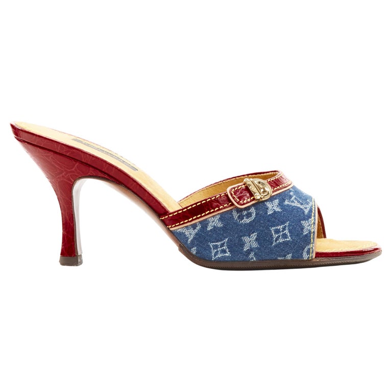High Heel Red Bottom Louis Vuitton Shoes - 2 For Sale on 1stDibs