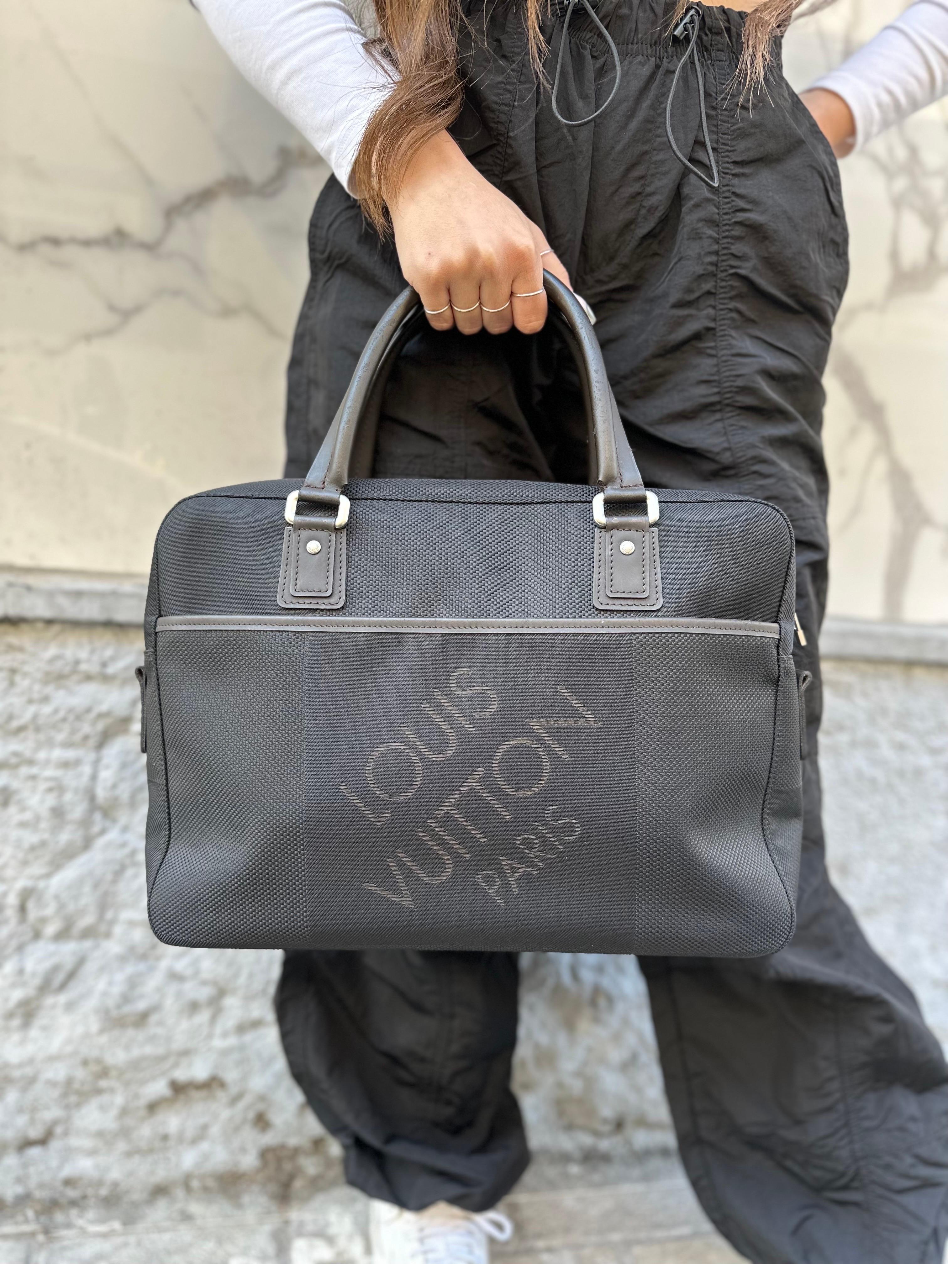 Women's or Men's  Louis Vuitton Yack GM Black Canva Top Handle Bag