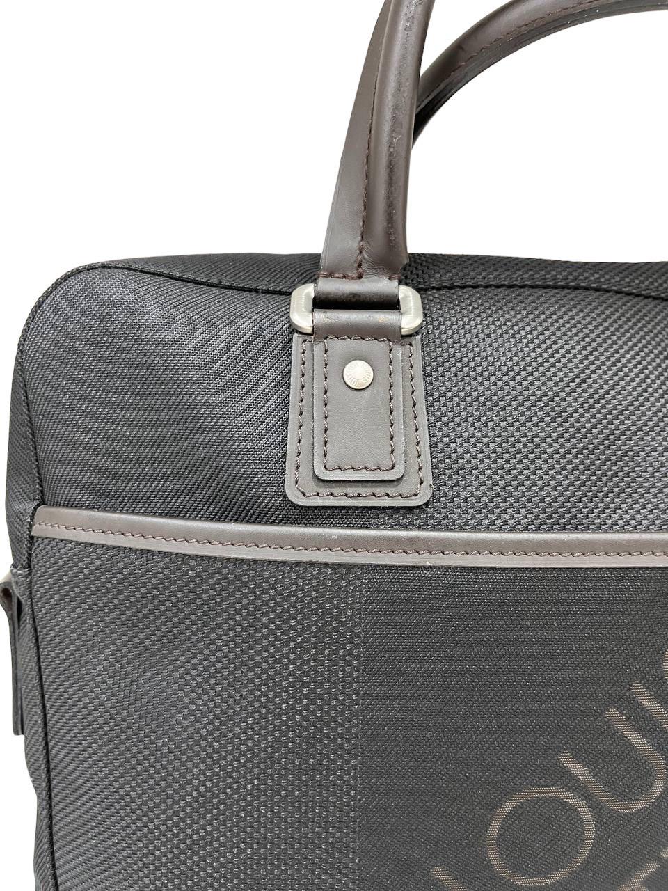  Louis Vuitton Yack GM Black Canva Top Handle Bag 5
