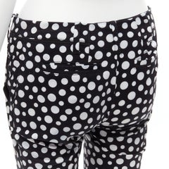 LOUIS VUITTON Yayoi Kusama 2012 Runway black white polka dots high waist pants