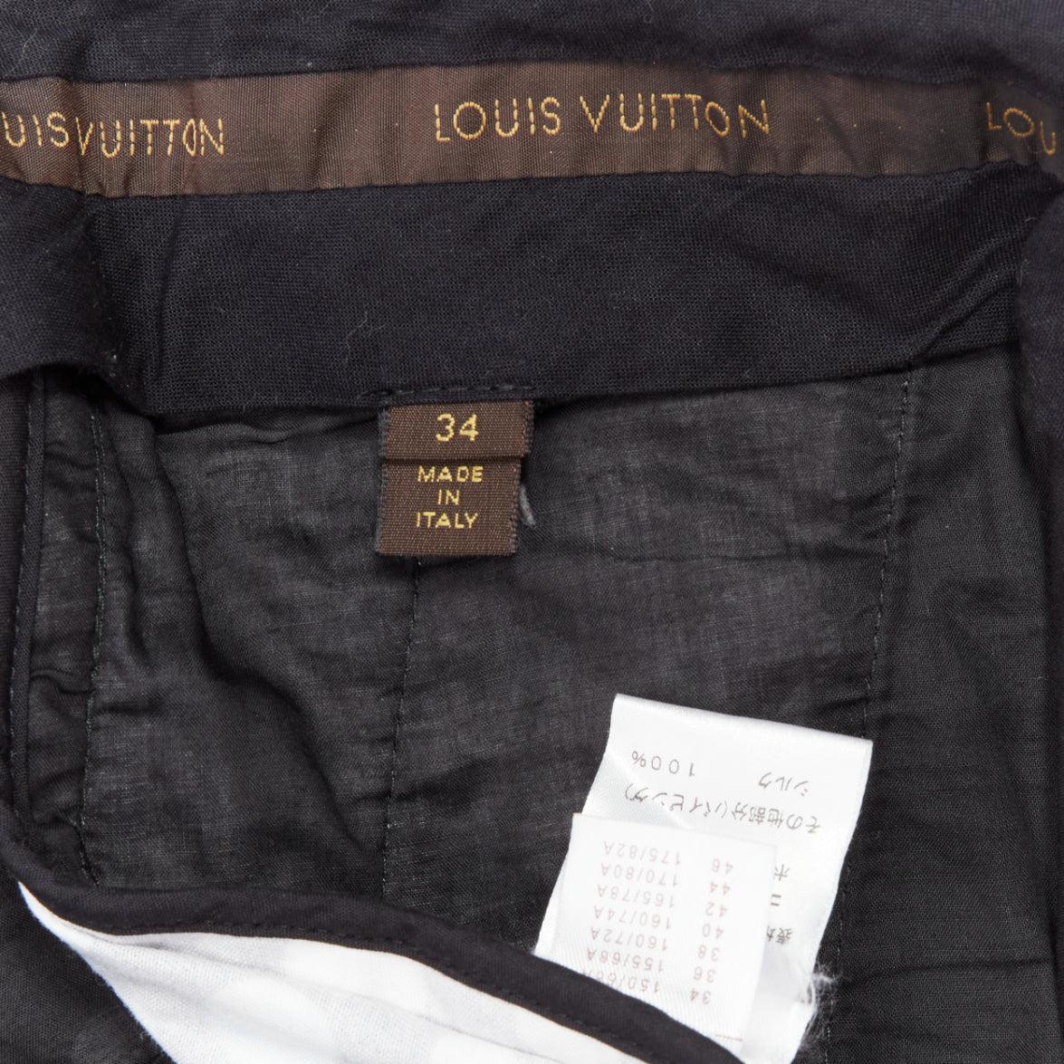 LOUIS VUITTON Yayoi Kusama 2012 Runway black white polka dots high waist pants For Sale 4
