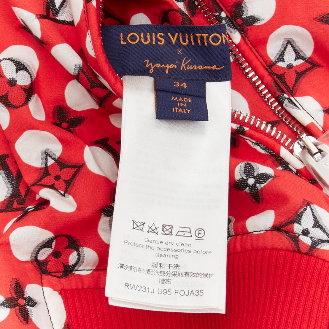 LOUIS VUITTON Yayoi Kusama 2023 Runway Reversible infinity dots bomber FR34 XS 11
