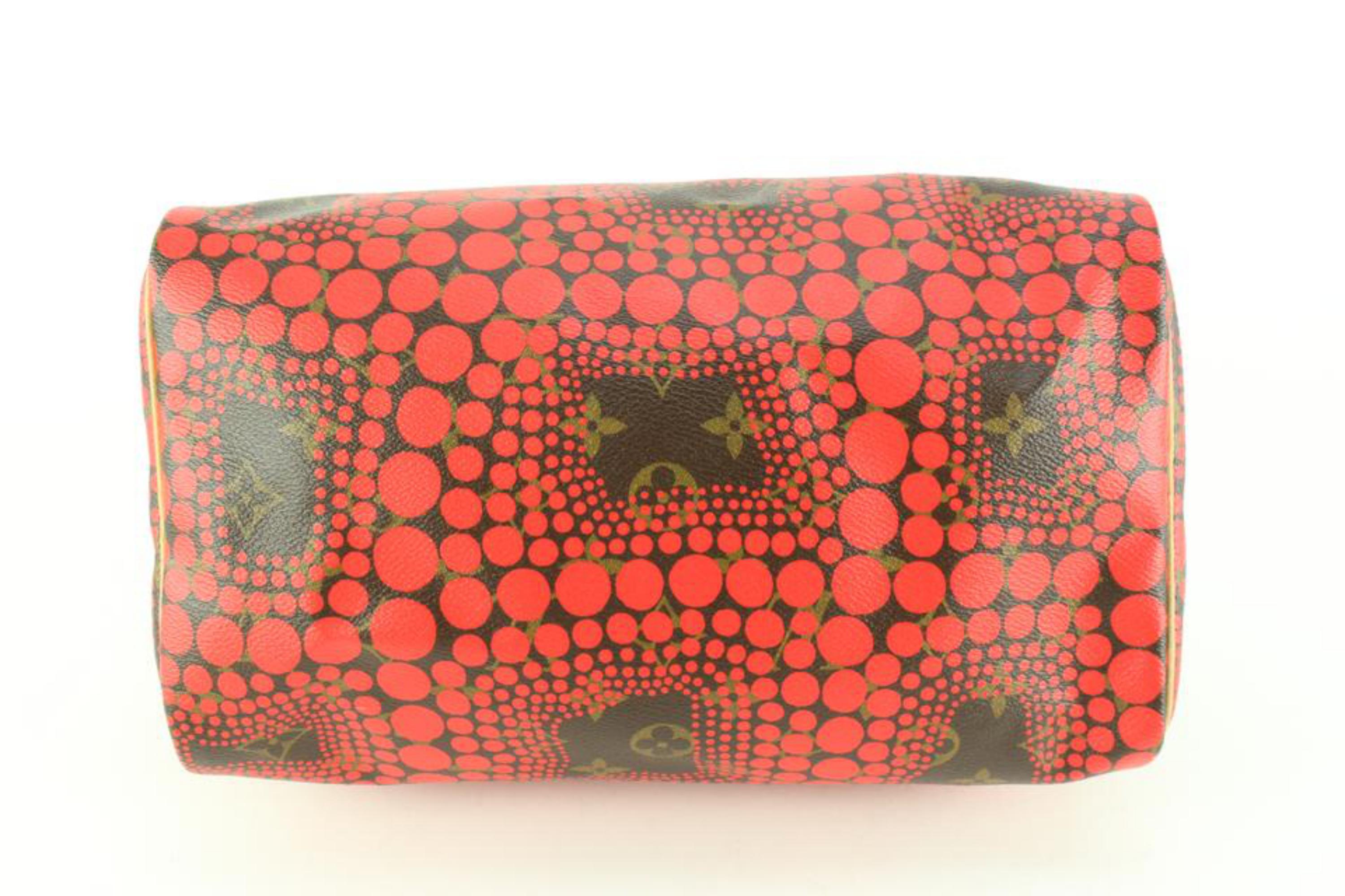 Women's Louis Vuitton Yayoi Kusama Red Monogram Infinity Dots Speedy 3048lk518s
