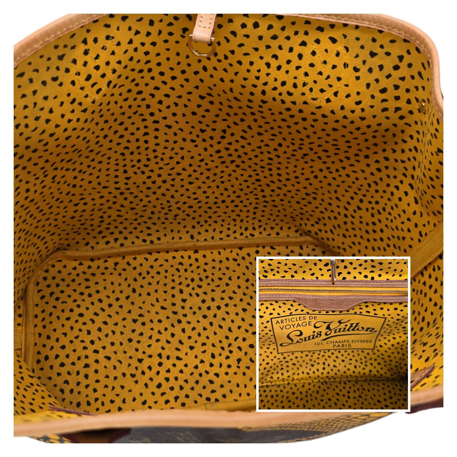 Sac cabas Louis Vuitton Yayoi Kusama X Wave Neverfull MM en vente 2