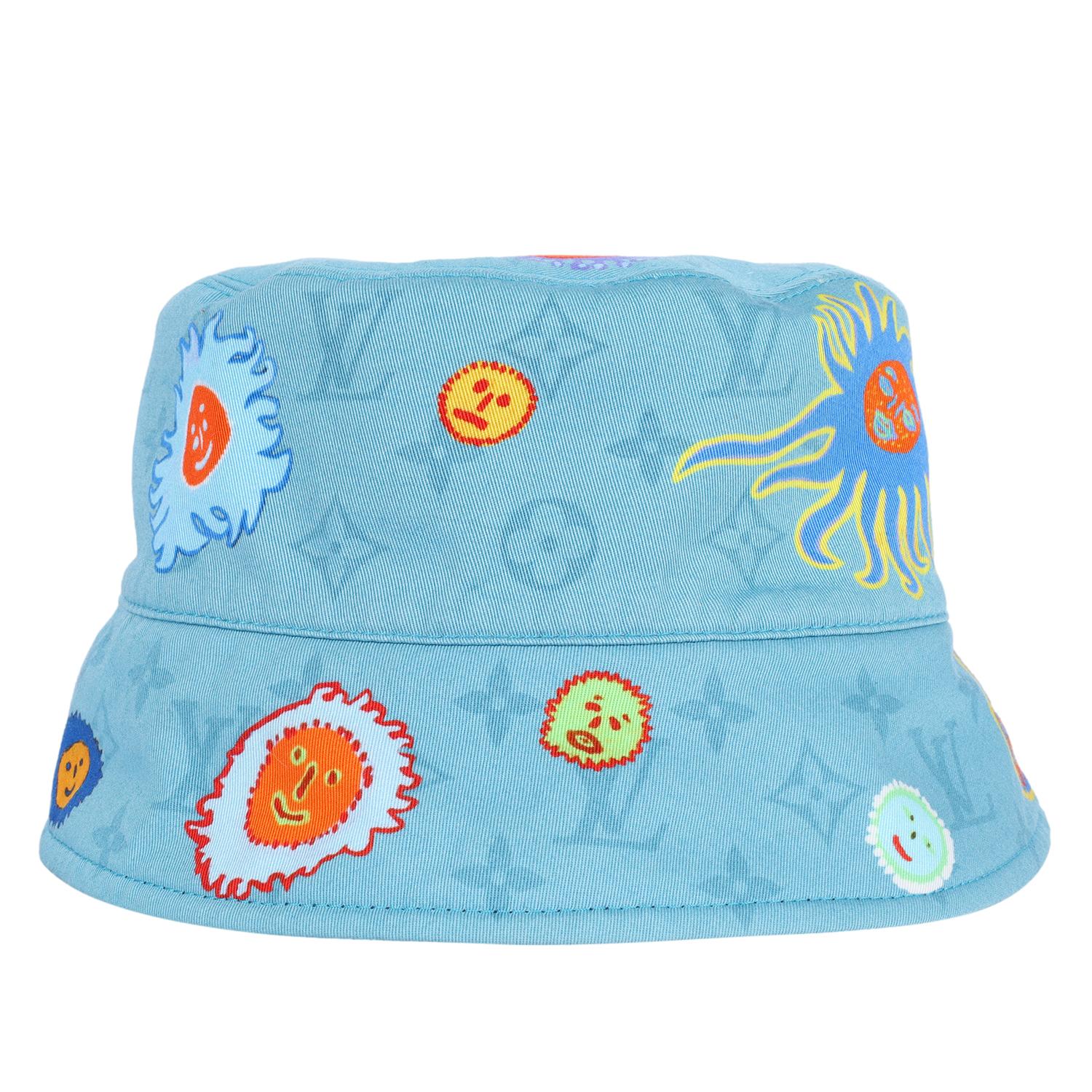 LOUIS VUITTON Yayoi Kusma 2023 Chapeau Bucket à visages réversibles Unisexe en vente