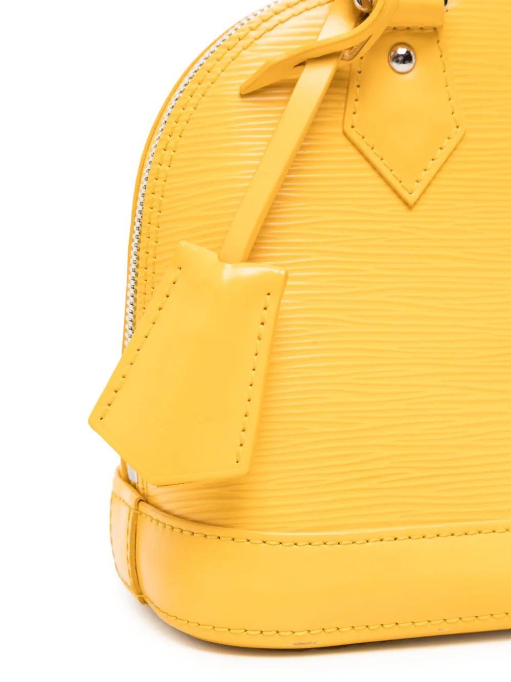 Louis Vuitton Yellow Alma BB Bag In Good Condition In London, GB