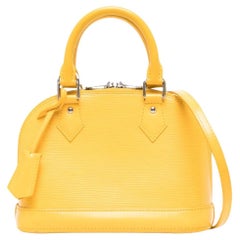Used Louis Vuitton Yellow Alma BB Bag