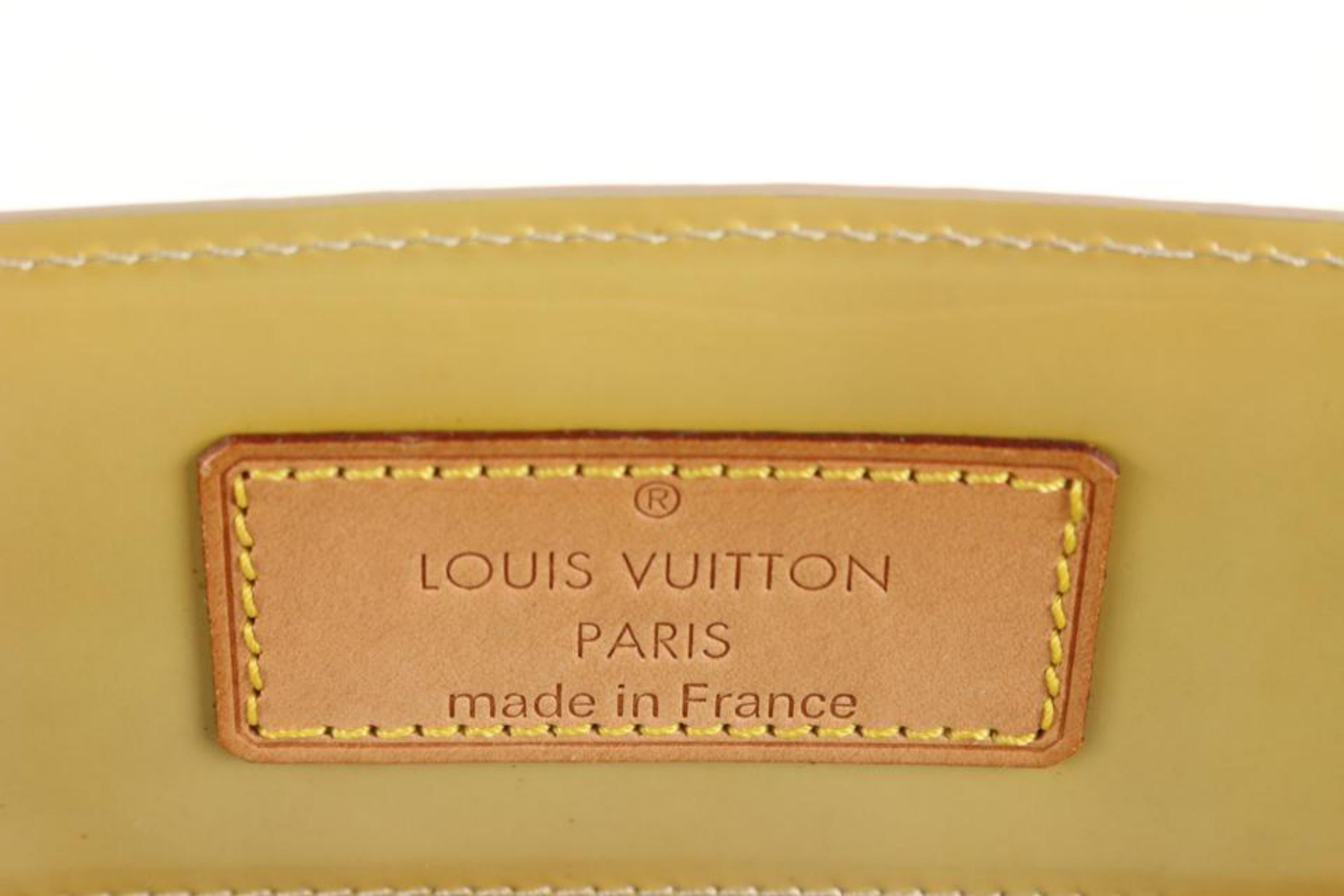 Louis Vuitton Yellow-Beige Monogram Vernis Reade GM Tote Bag 63lk512s For Sale 5