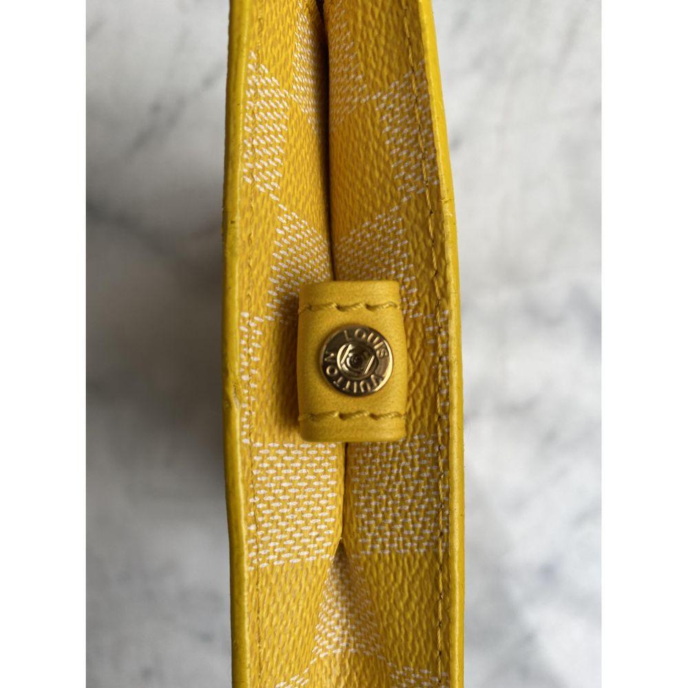 Louis Vuitton, Yellow canvas bag 6