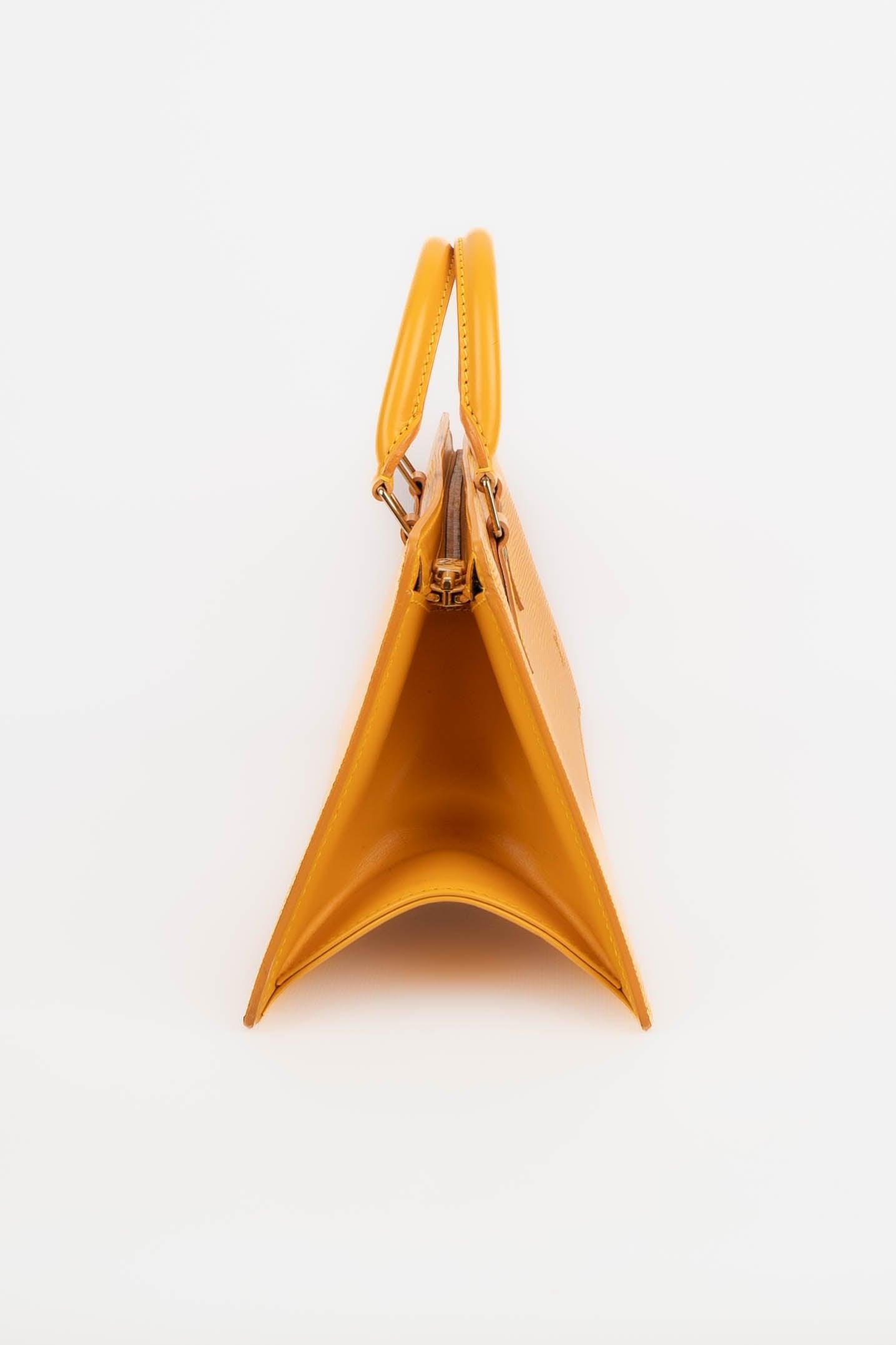 Louis Vuitton Yellow Cob Leather Baguette Bag, 1997 In Good Condition In SAINT-OUEN-SUR-SEINE, FR