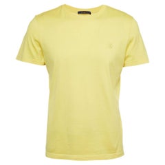 Louis Vuitton Yellow Cotton Crewneck T-Shirt S