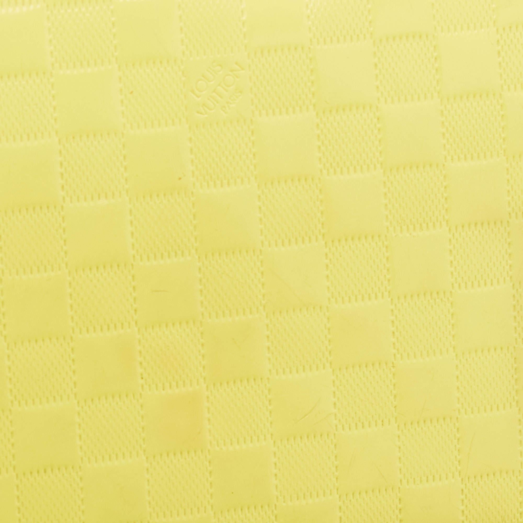 Gelbes Damier Facette-Brieftasche mit Reißverschluss von Louis Vuitton im Angebot 2