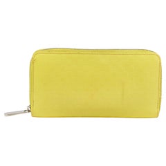 Used Louis Vuitton Yellow Damier Facette Zippy Wallet