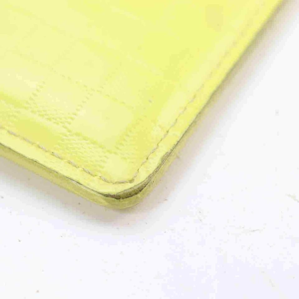 Louis Vuitton Yellow Damier Infini Porte Cartes Simple Card Case Wallet 860508  1
