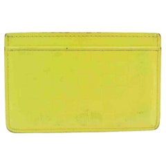 Louis Vuitton Yellow Damier Infini Porte Cartes Simple Card Case Wallet 860508 