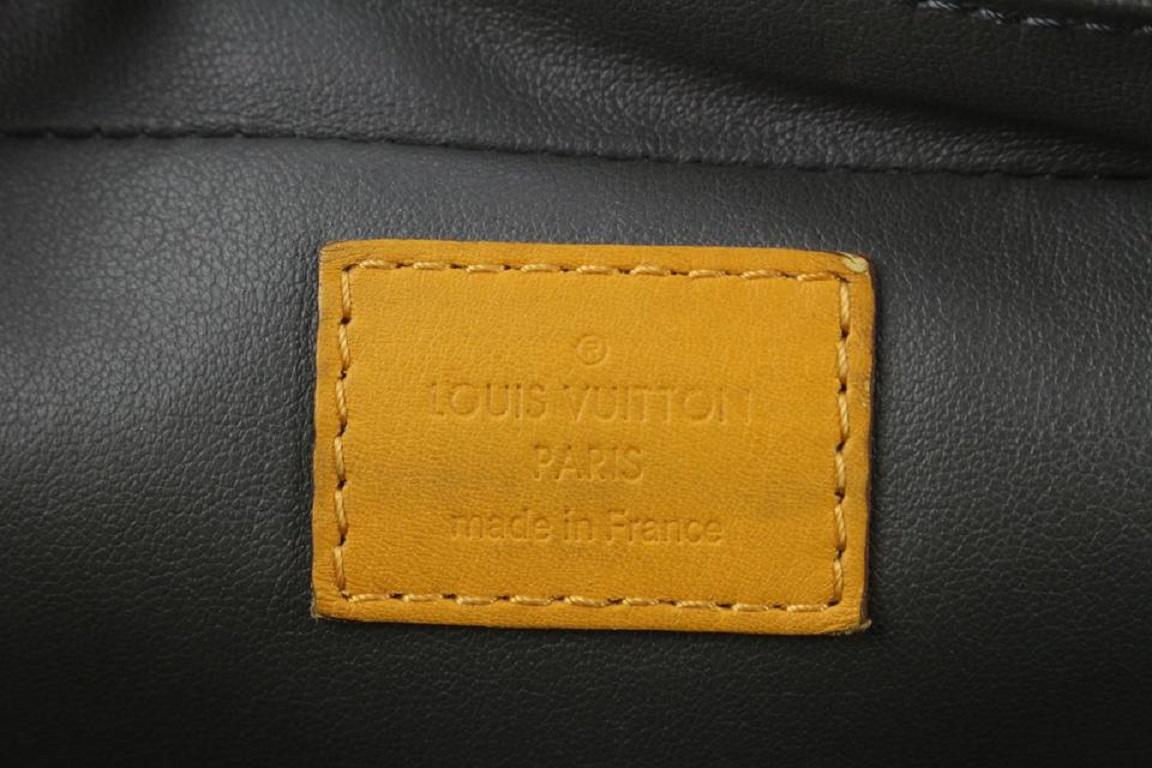 Louis Vuitton pochette de toilette jaune à motif damier Infini GM Trousse 819lv74  Pour femmes en vente