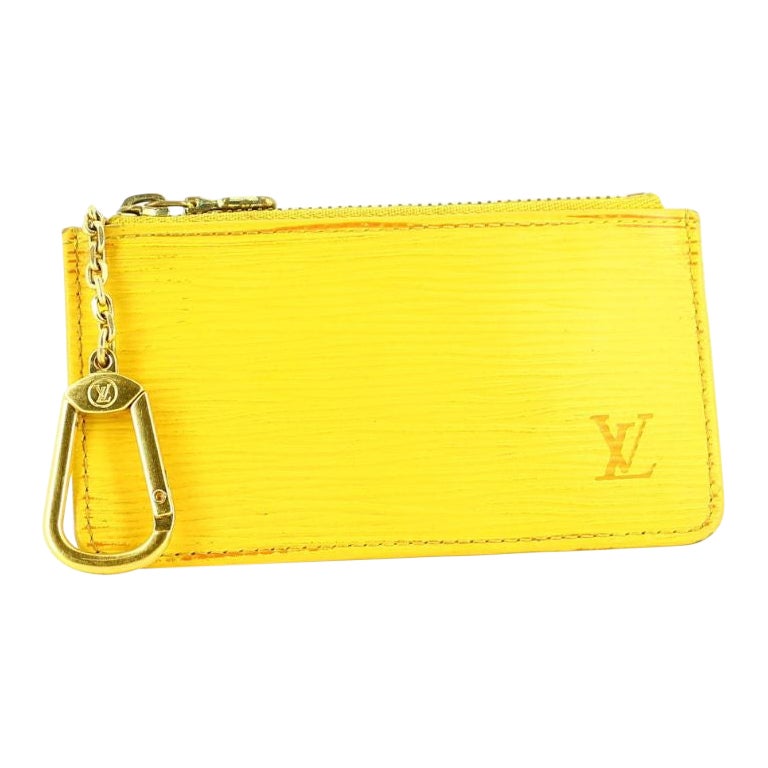 Louis Vuitton Gelb Épi Schlüsselanhänger im Angebot