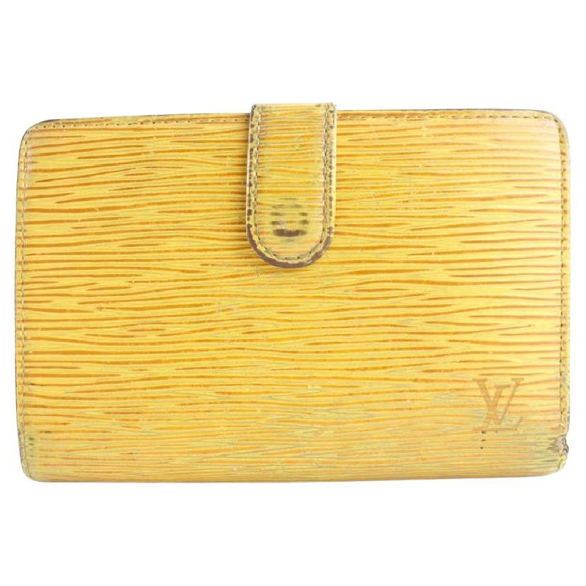 Louis Vuitton Yellow Epi Kisslock 15lr0701 Wallet