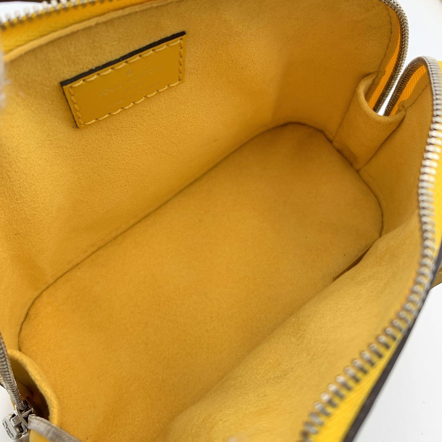 Louis Vuitton Yellow Epi Leather Alma Nano Mini Crossbody Bag 5