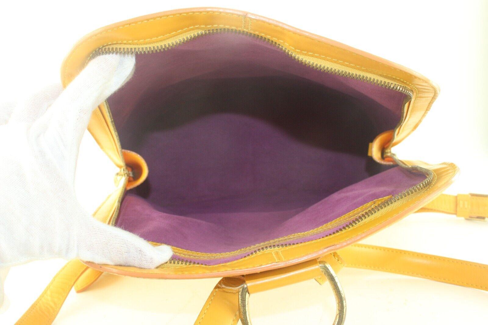 Louis Vuitton Yellow Epi Leather Gobelin Medium Backpack 6LV117K For Sale 6