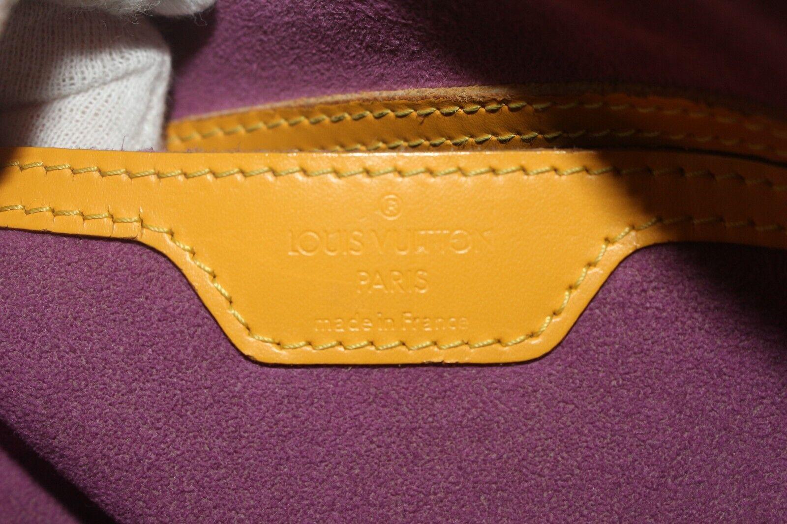 Louis Vuitton Yellow Epi Leather Gobelin Medium Backpack 6LV117K For Sale 5