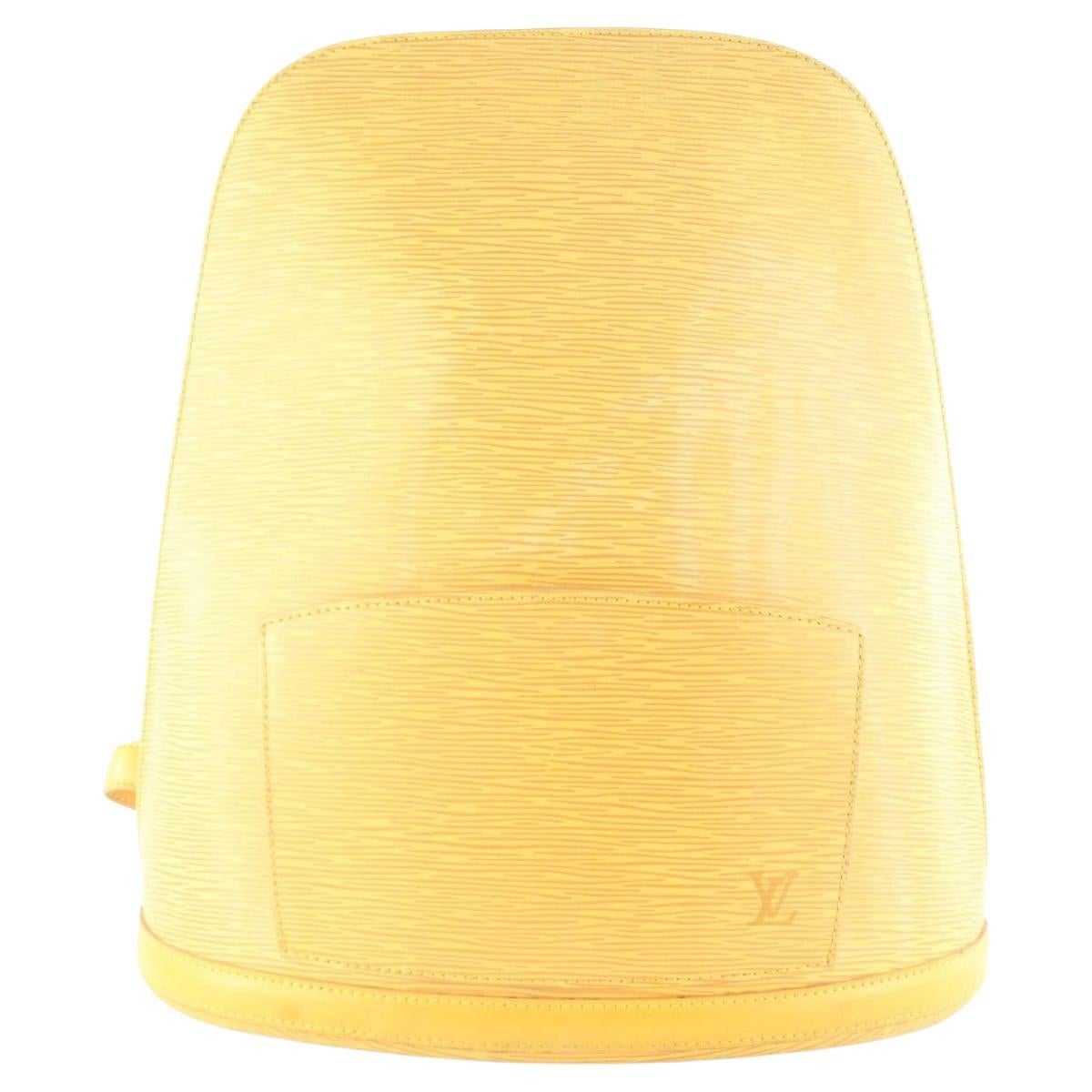 Louis Vuitton Yellow Epi Leather Gobelin Medium Backpack 6LV117K For Sale
