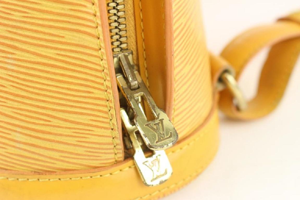 Louis Vuitton Yellow Epi Leather Gobelins Backpack 108lv58 3