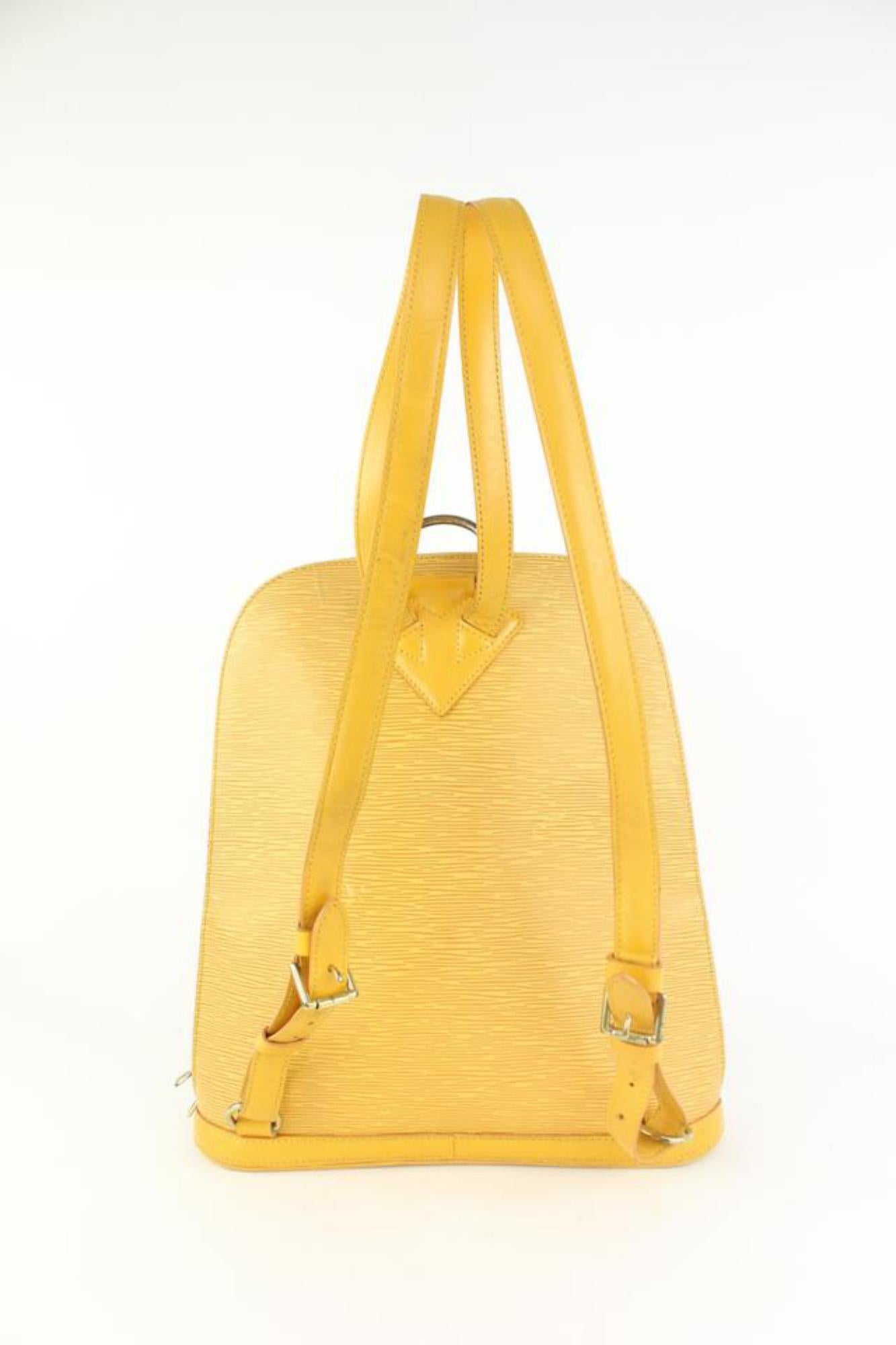 Louis Vuitton Yellow Epi Leather Gobelins Backpack 108lv58 1