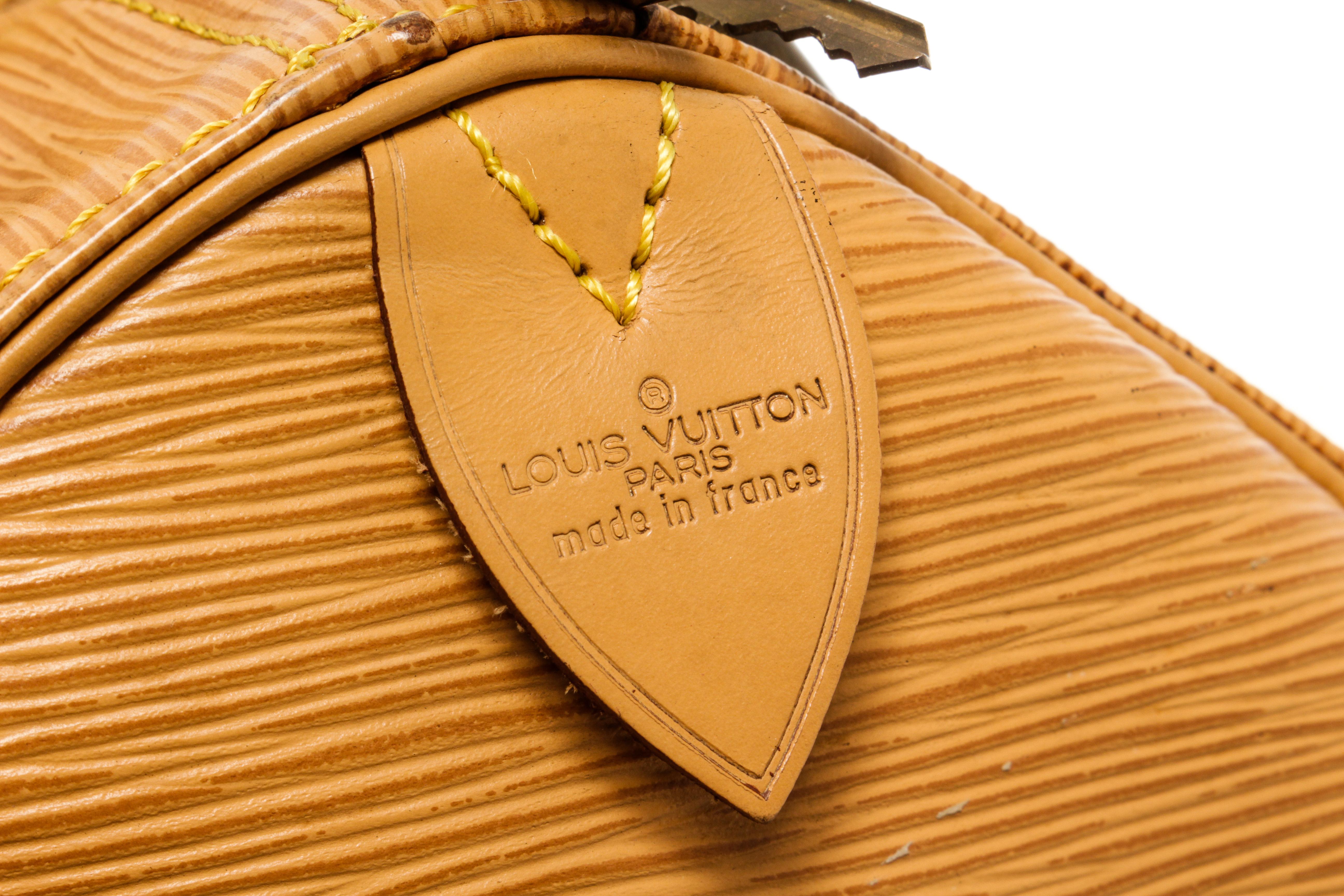 Louis Vuitton Yellow Epi Leather Keepall 50 cm Duffle Luggage Bag 4
