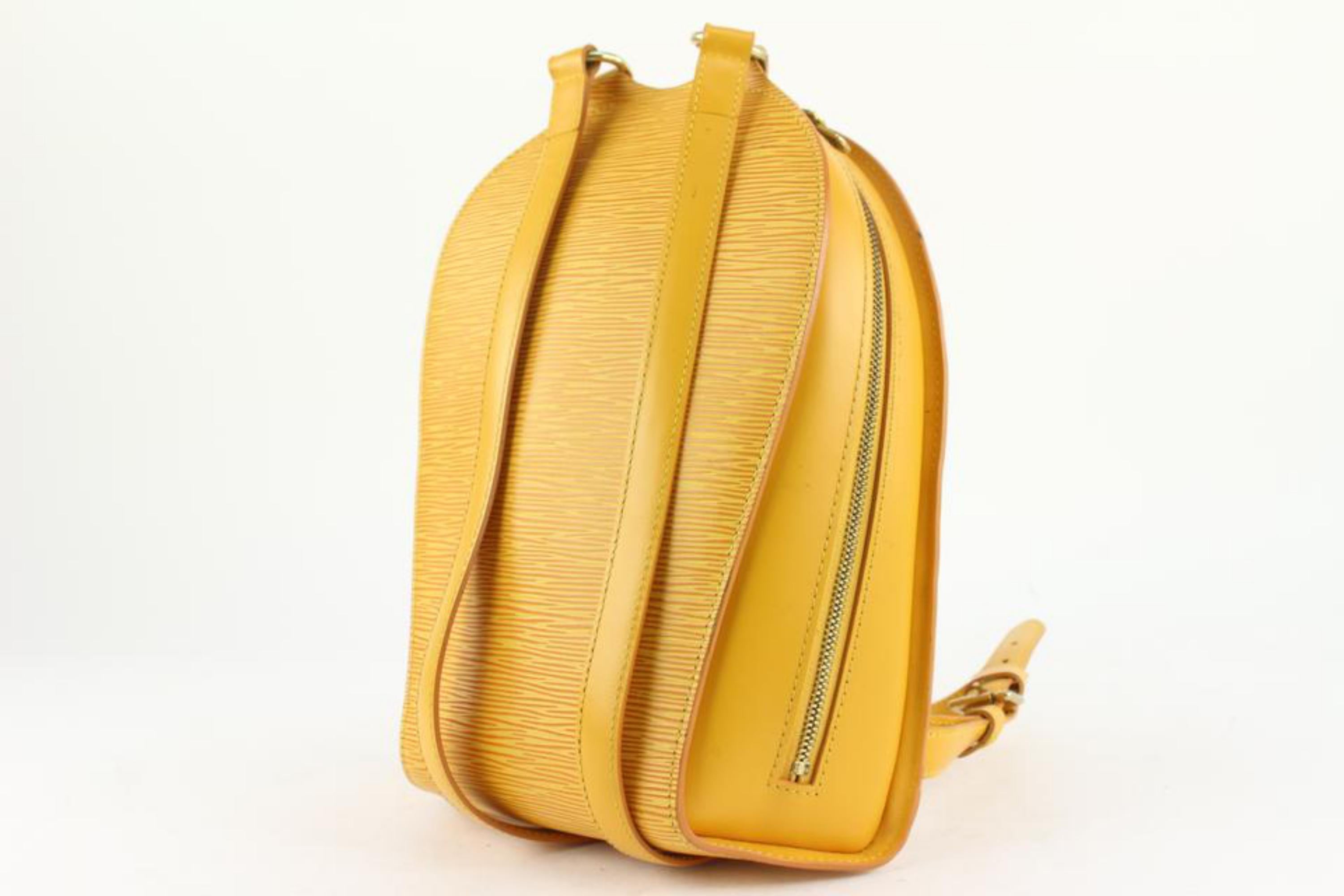 Louis Vuitton Yellow Epi Leather Mabillon Backpack 2lv1106 For Sale 8