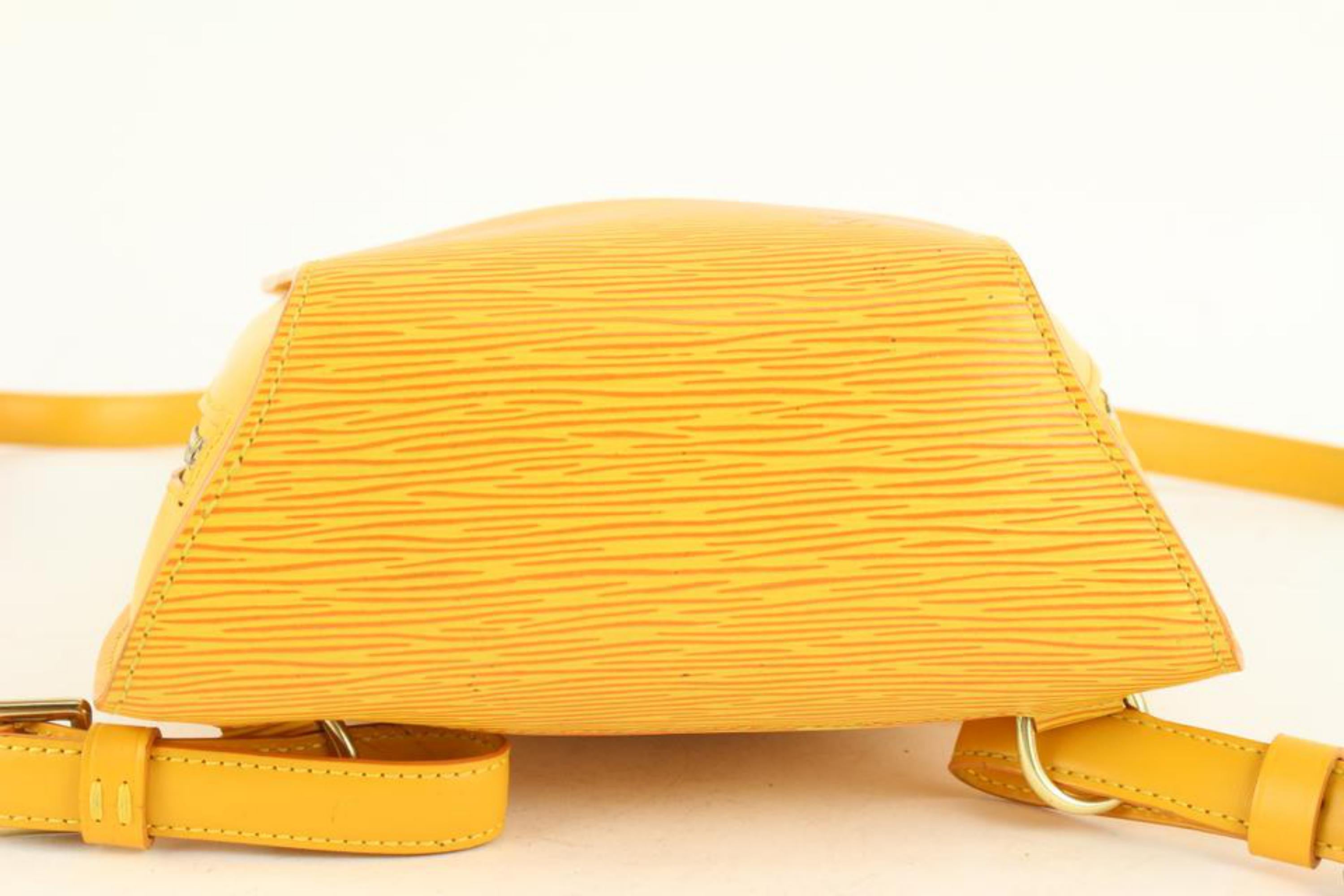 Jaune Louis Vuitton sac à dos Mabillon en cuir épi jaune 2lv1106 en vente