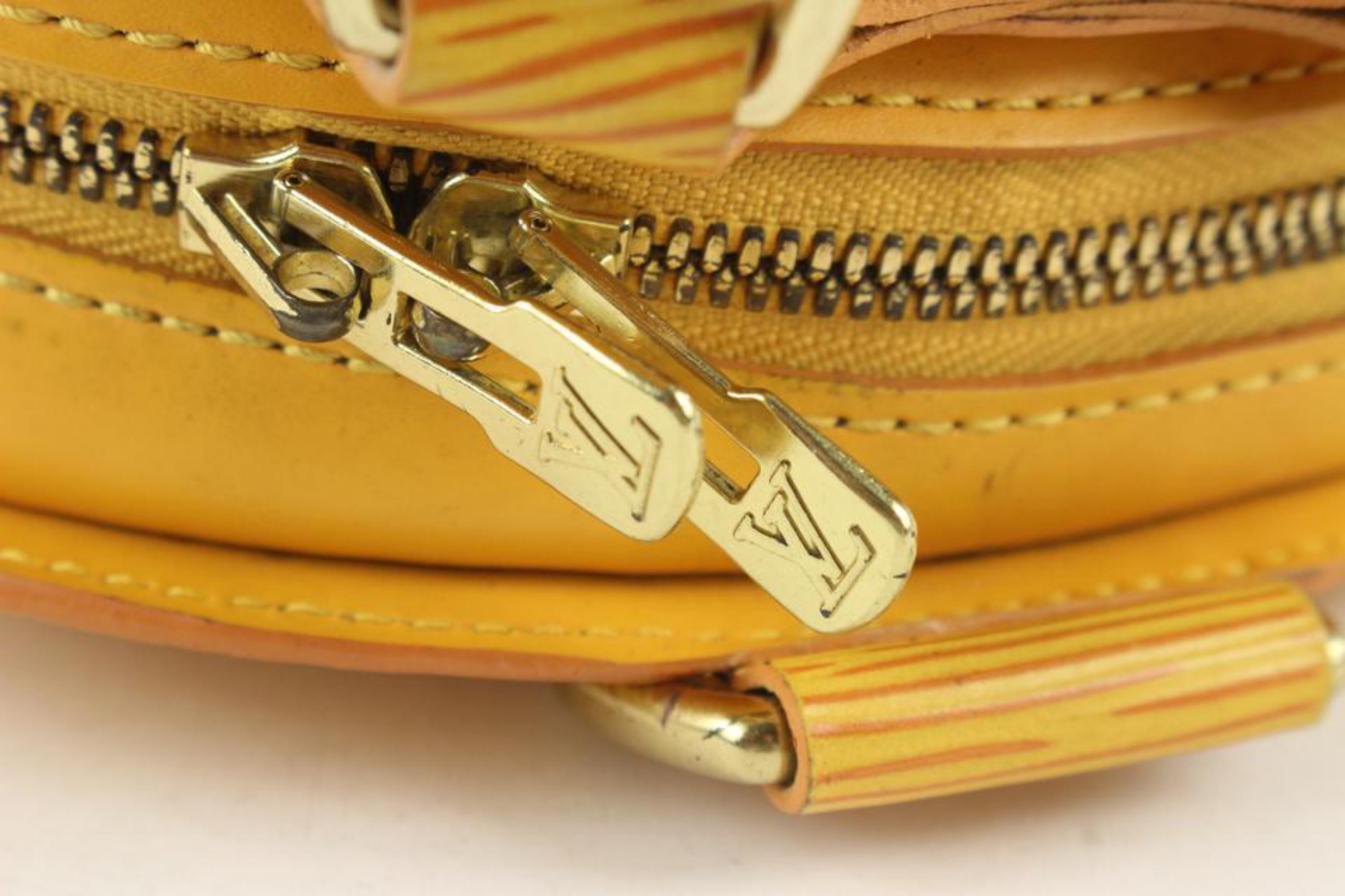 Louis Vuitton sac à dos Mabillon en cuir épi jaune 2lv1106 État moyen - En vente à Dix hills, NY