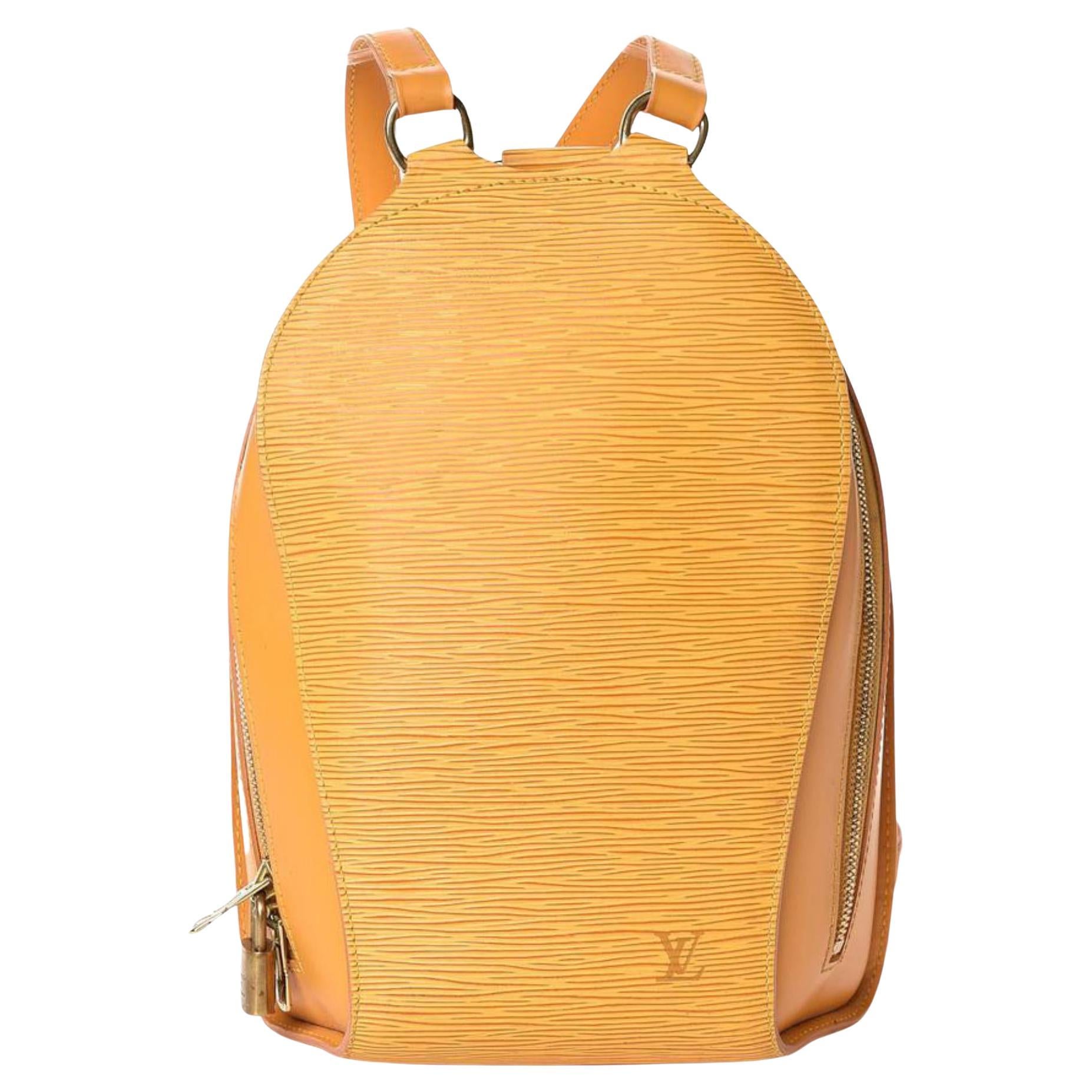 Louis Vuitton Yellow Epi Leather Mabillon Backpack 2lv1106 For Sale