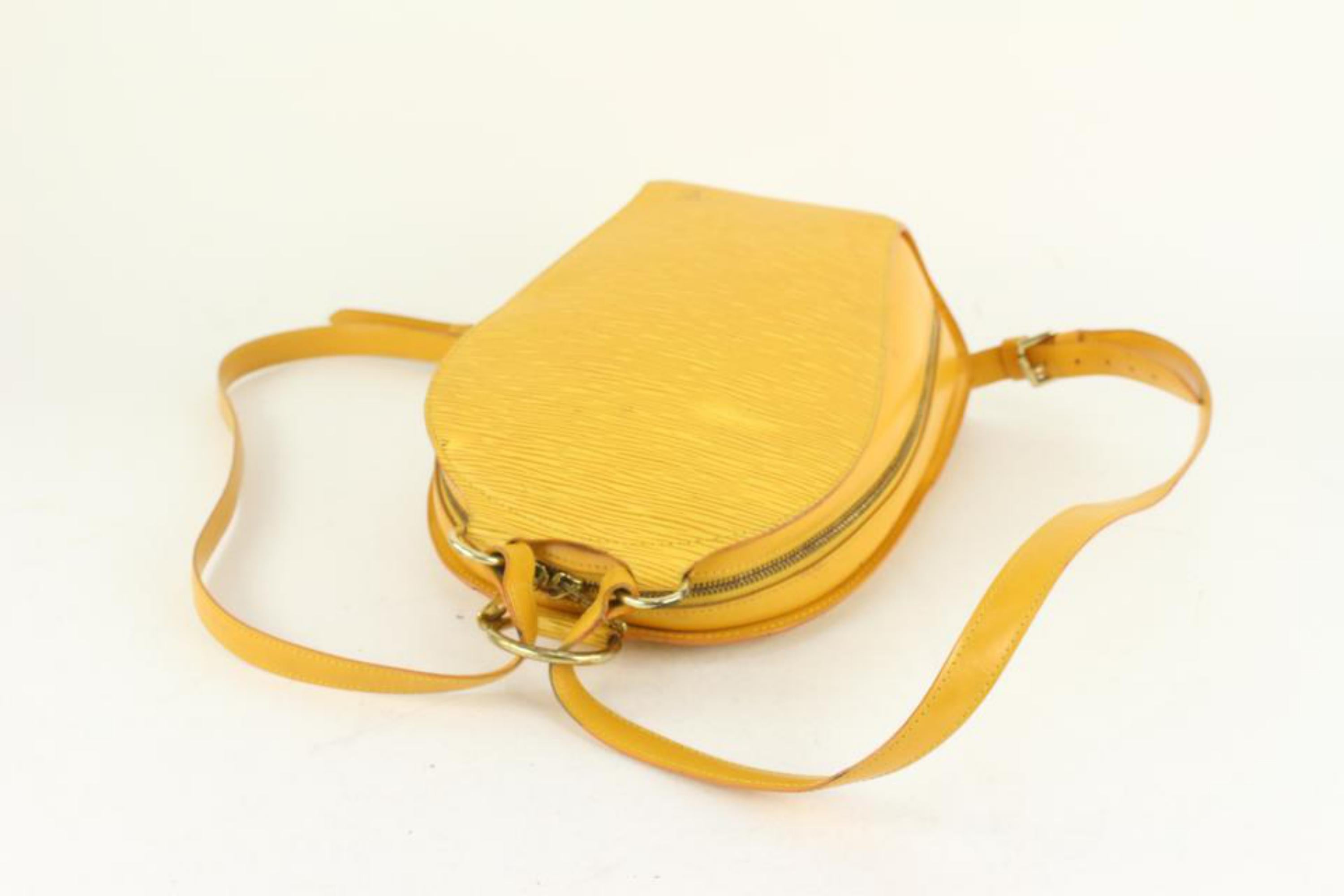 Louis Vuitton Yellow Epi Leather Mabillon Backpack 6lv1108 In Good Condition For Sale In Dix hills, NY