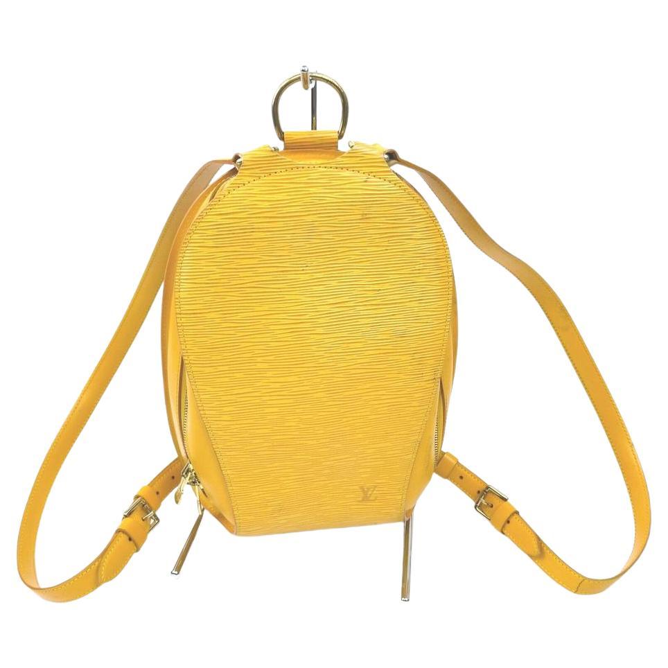 Louis Vuitton Backpack Mabillon in Yellow Epi Leather at 1stDibs dior
